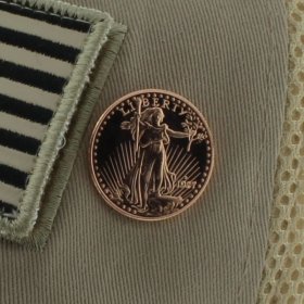 Saint Gaudens .999 Pure Copper 1/4 Oz. Pin By Barter Wear