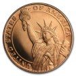 (image for) Statue of Liberty .999 Pure Copper 1/4 Oz. Pin By Barter Wear