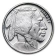 (image for) Buffalo Nickel Design .999 Pure Silver 1/10 Oz. Pin By Barter Wear