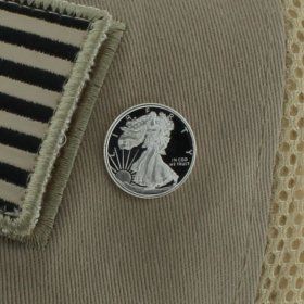 Walking Liberty .999 Pure Silver 1/10 Oz. Pin By Barter Wear