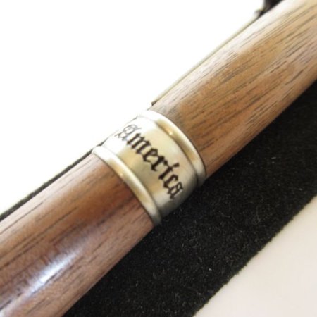 (image for) American Patriot Twist Pen in (Black Walnut) Antique Pewter