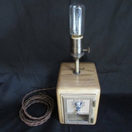 (image for) Post Office Box Bank Edison Table Lamp