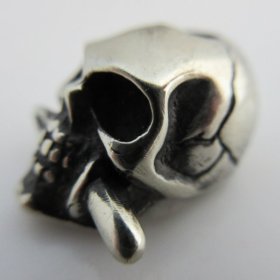 Knife Skull Totenkopf Death's Head in German Silver By Sirin