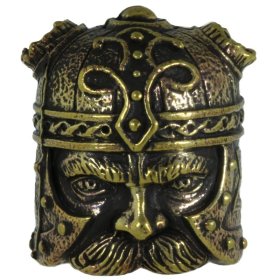 Viking Head in Brass By Alloy Army of Eurasia