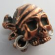 (image for) Pirate Skull in Copper & Sterling Silver by Lion ARMory