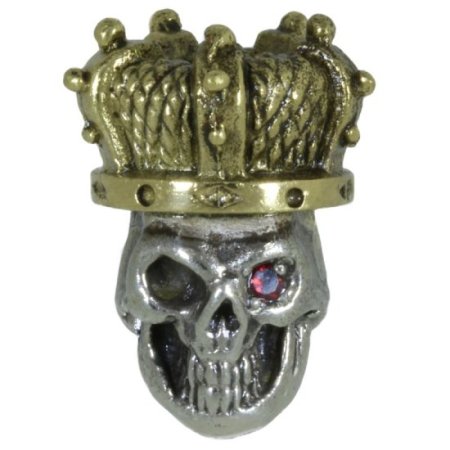 (image for) Queen of the Dead in Brass/White Brass w/Red Garnet Eye (Polished Crown) by Covenant Everyday Gear