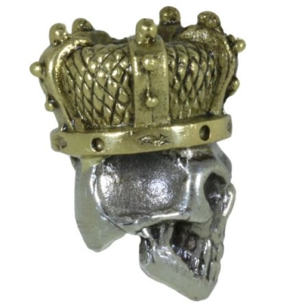 (image for) Queen of the Dead in Brass/White Brass w/Red Garnet Eye (Polished Crown) by Covenant Everyday Gear