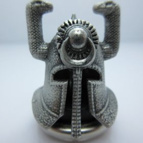 Riddle Of Steel Helmet In Silver Finish By Bad Azz Beads