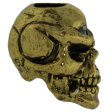 (image for) Rose Skull Bead in Antique 18K Gold/ Rhodium Finish by Schmuckatelli Co.