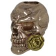 (image for) Rose Skull Bead in Antique Rose Gold/Antique 18K Gold Finish by Schmuckatelli Co.