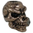 (image for) Rose Skull Bead in Antique Rose Gold/Antique Rhodium Finish by Schmuckatelli Co.