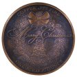 (image for) Rudolph The Red Nosed Reindeer (Wreath Back Design Series) 1 oz .999 Pure Copper Round (Black Patina)