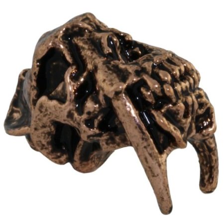 (image for) Sabretooth Bead in Antique Copper Finish by Schmuckatelli Co.