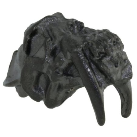 (image for) Sabretooth Bead in Hematite Matte Finish by Schmuckatelli Co.