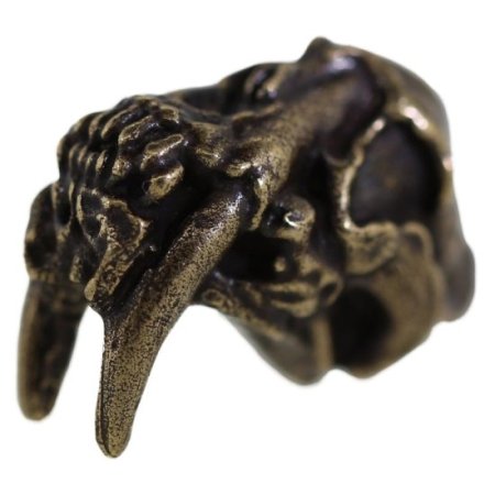 (image for) Sabretooth Bead in Solid Oil Rubbed Bronze by Schmuckatelli Co.