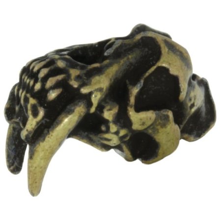 (image for) Sabretooth Bead in Roman Brass Oxide Finish by Schmuckatelli Co.