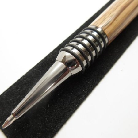 (image for) Spartan Click Pen in (Zebrawood) Gun Metal