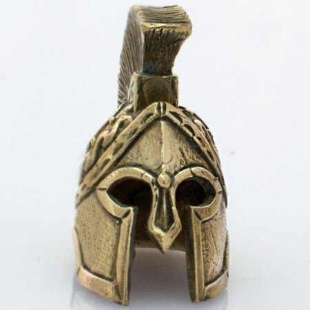 (image for) Spartan Helmet Bead in Brass by Russki Designs