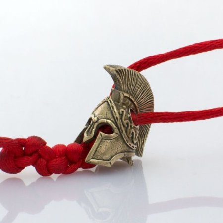 (image for) Spartan Helmet Bead in Brass by Russki Designs