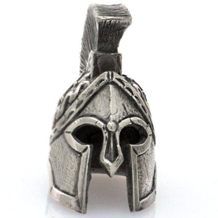 (image for) Spartan Helmet Bead in Nickel Silver by Russki Designs