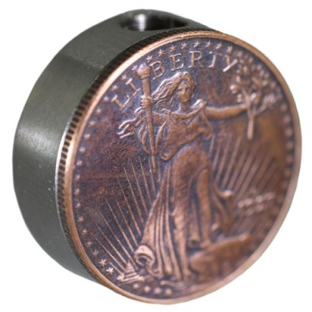 (image for) Saint Gaudens Design In Copper (Black Patina) Stainless Steel Core Lanyard Bead By Barter Wear 