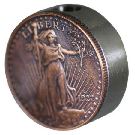 (image for) Saint Gaudens Design In Copper (Black Patina) Stainless Steel Core Lanyard Bead By Barter Wear 