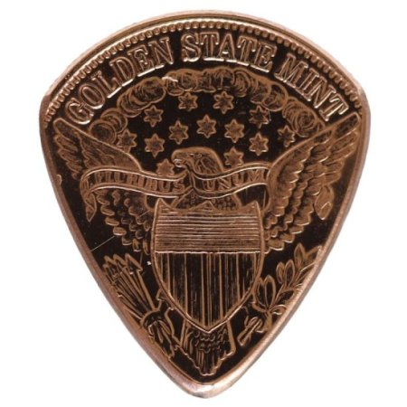 (image for) Saint Gaudins Copper Guitar Pick