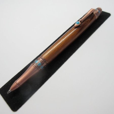 (image for) Southwest Mesa Twist Pen in (Tigerwood) Antique Copper