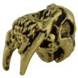 (image for) Sabretooth Bead in 18K Antique Gold Finish by Schmuckatelli Co.