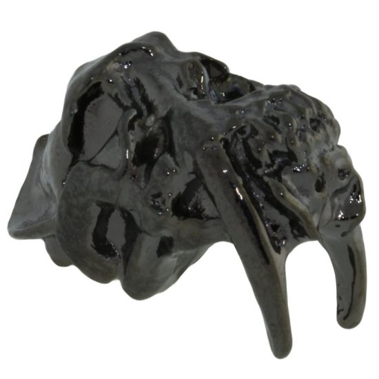 (image for) Sabretooth Bead in Hematite Finish by Schmuckatelli Co.