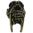 (image for) Sabretooth Bead in Roman Brass Oxide Finish by Schmuckatelli Co.