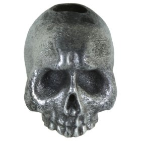 Sad (Jawless) Skull Bead in Pewter by Marco Magallona