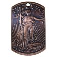 (image for) Saint Gaudens Copper Dog Tag Necklace