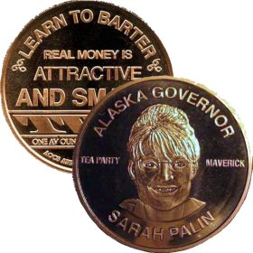 Sarah Palin (AOCS) (2011) 1 oz .999 Pure Copper Round