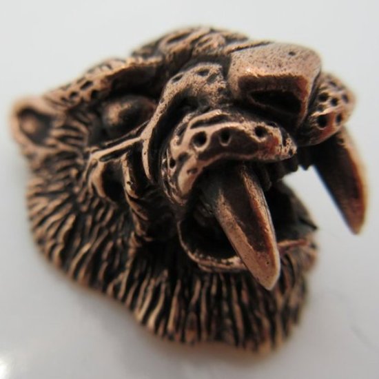 (image for) Saber-toothed Cat in Copper by Santi-Se