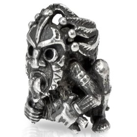 Shaman VooDoo Bead in Nickel Silver by Russki Designs