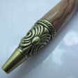 (image for) Skeleton Key Pen in (Zebra Wood) Antique Brass