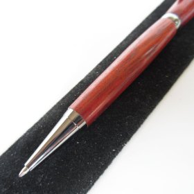 Slimline Twist Pen in (Bloodwood) Chrome