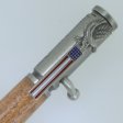 (image for) Statue of Liberty Flag Bolt Action Pen in (Mango) Antique Pewter/Rose Gold