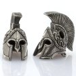(image for) Spartan Helmet Bead in Nickel Silver by Russki Designs