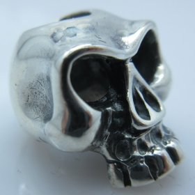 Jawless Skull #2 (Large Eyes) in .925 Sterling Silver by GD Skulls