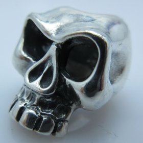 Jawless Skull #2 (Large Eyes) in .925 Sterling Silver by GD Skulls