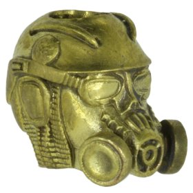 Radioactive Wasteland Stalker Gas Mask In Brass By Techno Silver
