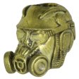 (image for) Radioactive Wasteland Stalker Gas Mask In Brass By Techno Silver