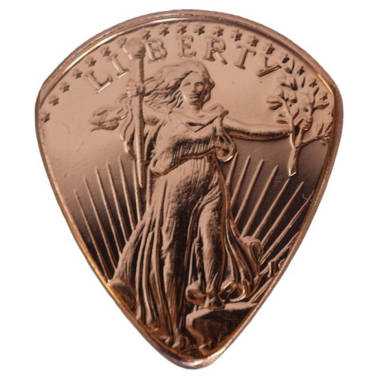 (image for) Saint Gaudins Copper Guitar Pick