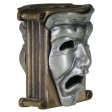 (image for) Theatrical Mask (Bronze Base - .925 Sterling Silver Masks) By Techno Silver