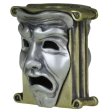 (image for) Theatrical Mask (Brass Base - .925 Sterling Silver Masks) By Techno Silver