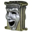 (image for) Theatrical Mask (Brass Base - .925 Sterling Silver Masks) By Techno Silver