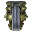 (image for) Theatrical Mask (.925 Sterling Silver Base - Brass Masks) By Techno Silver