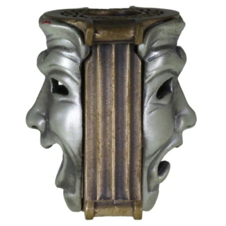 (image for) Theatrical Mask (Bronze Base - .925 Sterling Silver Masks) By Techno Silver